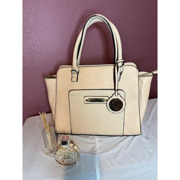 Versace Handbags - Versace Beige 19.69 Abbigliamento Sportivo Leather Handbag